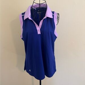 Adidas Golf Shirt in Purple Size Large